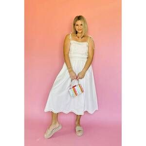 NEW MABLE coastline top and skirt set in off white